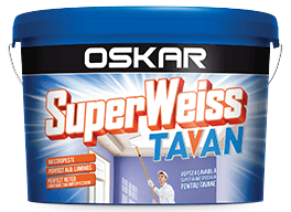 Oskar SuperWeiss Tavan, Washable paint extremely white for ceilings
