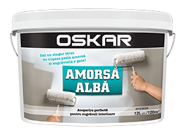 Oskar Amorsa Alba, Alapozó falra, pigmentált, fehér színű