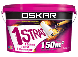 Save time and money with one coat coverage paint! - OSKAR Crema 1 STRAT